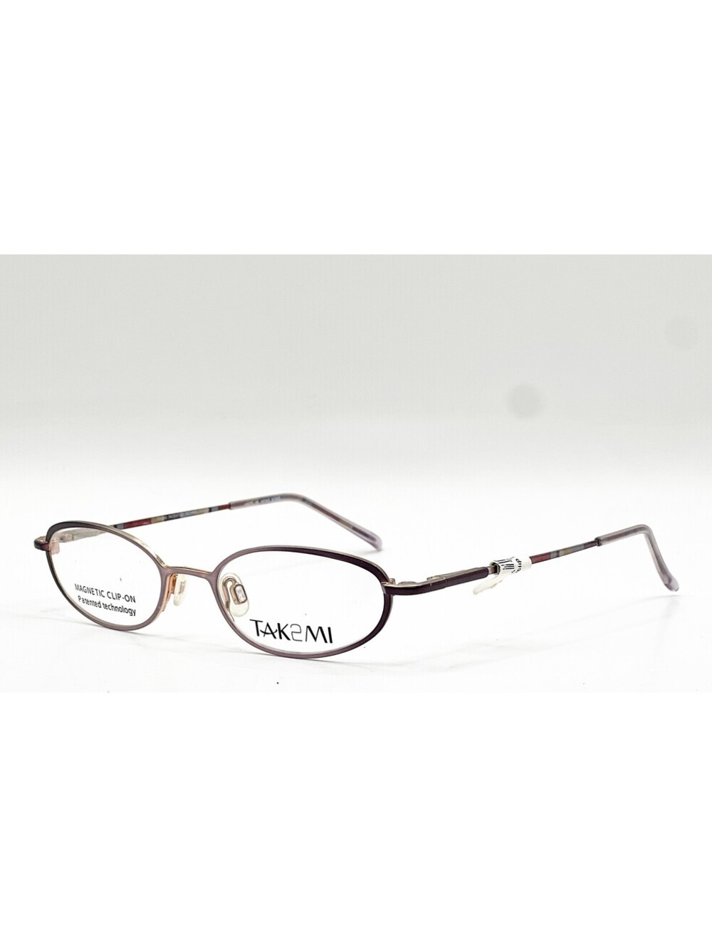 Takumi T9538 80 Purple Authentic Eyeglasses W/ Clip 46-17-135